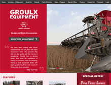 Tablet Screenshot of groulxequipment.com